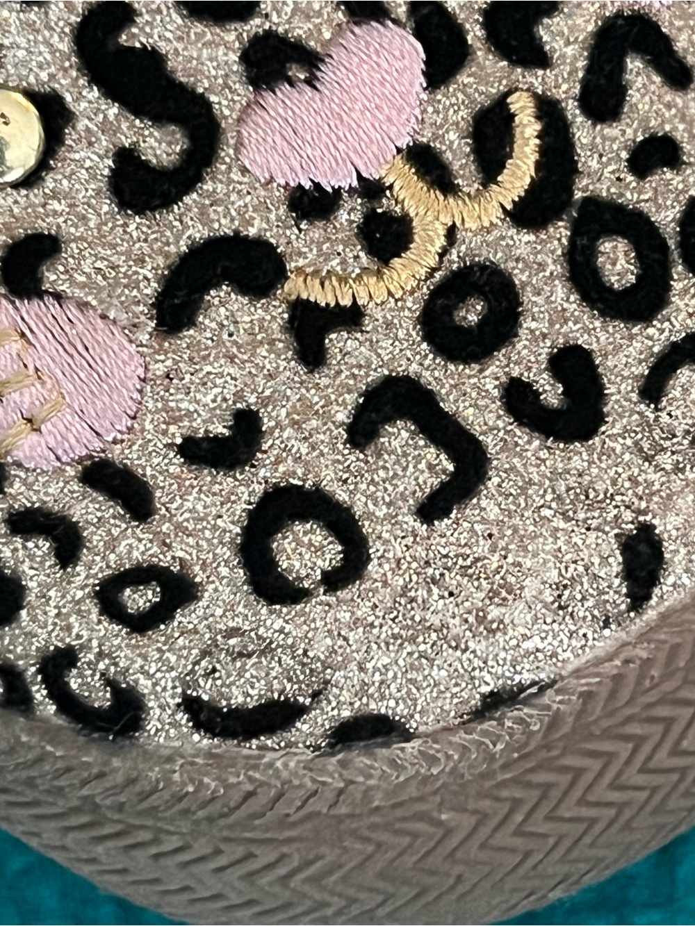 Harper Canyon Girls Leopard Print Cat Mary Janes in Gold Sz 12 - Picture 6 of 7